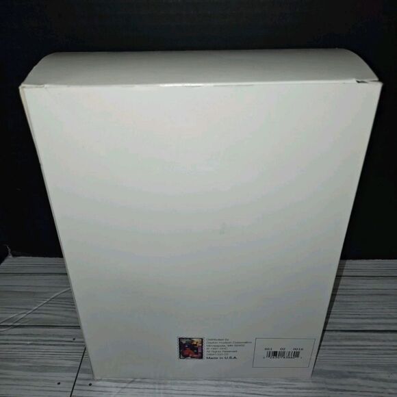 Christmas Holiday Vintage Glass Tree Ornaments Clear With Gold Snowflakes USA - Picture 6 of 8